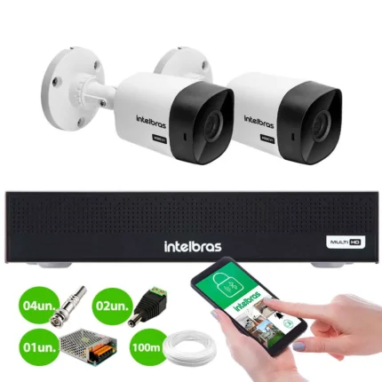 Kit 2 Câmeras intelbrás custo beneficio.